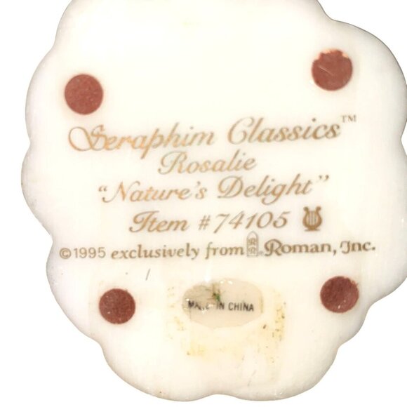 Vintage 1995 Seraphim Classics Rosalie "Natures Delight" Angel Figurine 74105 - Picture 3 of 6